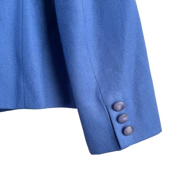 Pendleton‎ Vintage 100% Wool Three Button Blazer Jacket in Blue, Size 12 - Picture 8 of 14